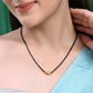 VOJ Gold-Polished AD-Studded & Beaded Mangalsutra - Swadesiicart