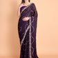 Vamsee Laxmibai Magenta Georgette Saree - Swadesiicart
