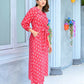 Jyoti Fashion Women's Pink Pure Muslin Heavy Digital Printed Kurta Pant Set | Swadesiicart