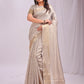 Shree Shyam Fashion Organza Cream Saree