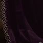 Aafreen Partywear Designer Purple Satin Chiffon Fancy Saree