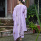 Vaasva Women's Tissue Silk Emboidered Suit Set With Solid Pant & Solid Embroidered Dupatta | Swadesiicart
