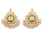 Joban Fashion Women Lotus Style Matte Gold Earrings | Swadesiicart