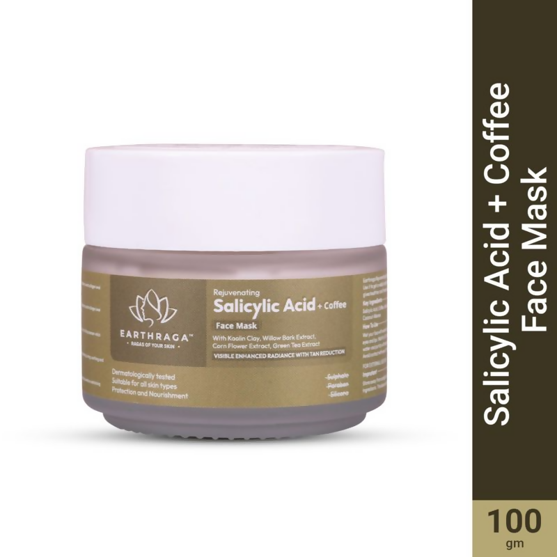 Earthraga Salicylic Acid + Coffee Face Mask | Swadesiicart