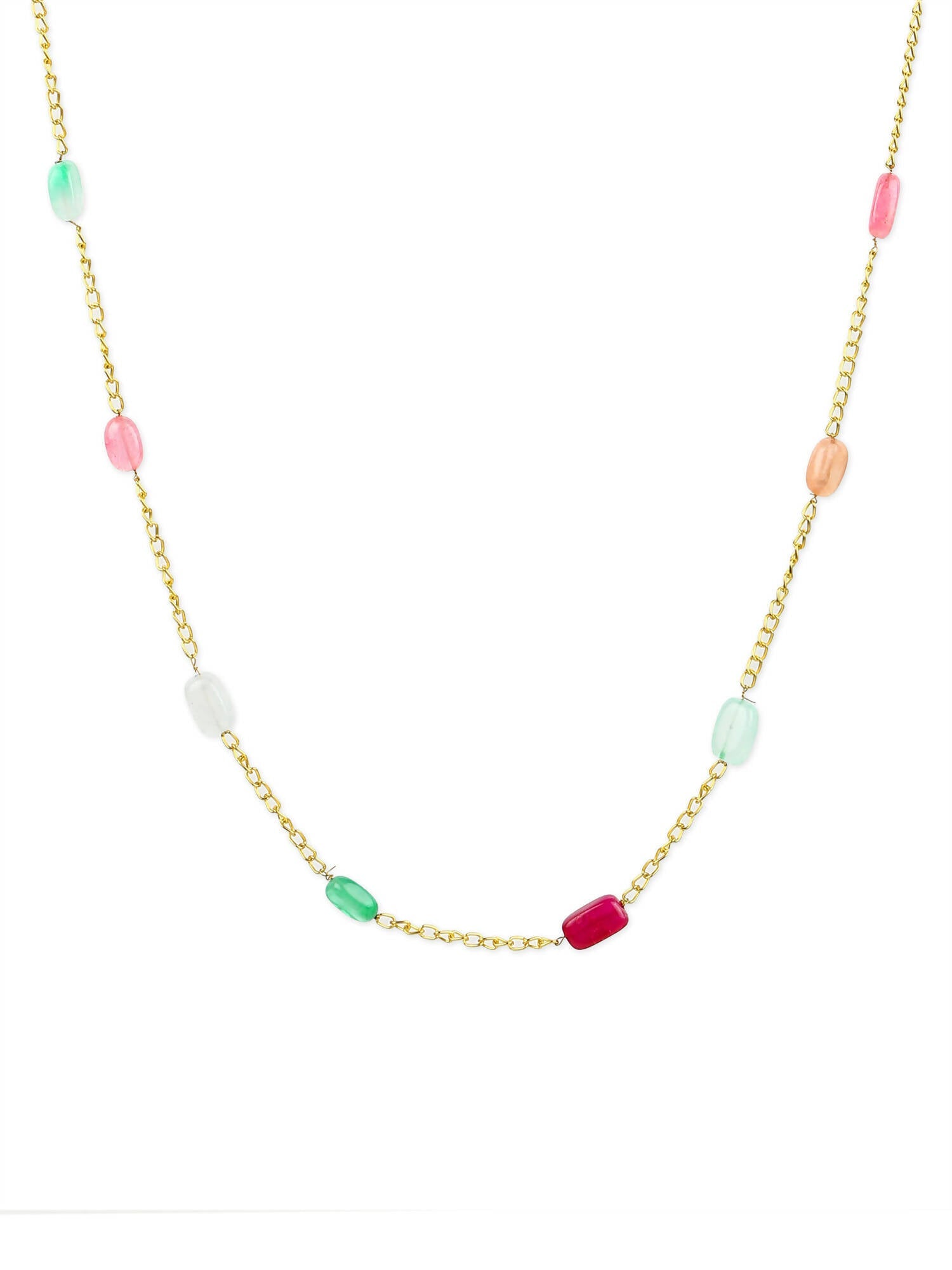 Women's Gold-Polished Chain - Ruby Raang | Swadesiicart