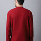 Even Apparels Maroon Pure Cotton Men's Kurta With Band Collar | Swadesiicart