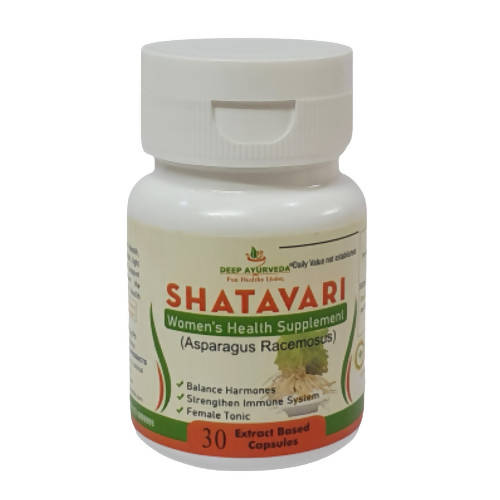 Deep Ayurveda Shatavari 500mg Veg Capsules - DEEP AYURVEDA