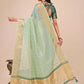 Shree Shyam Fashion Florance Olive Green Organza Saree