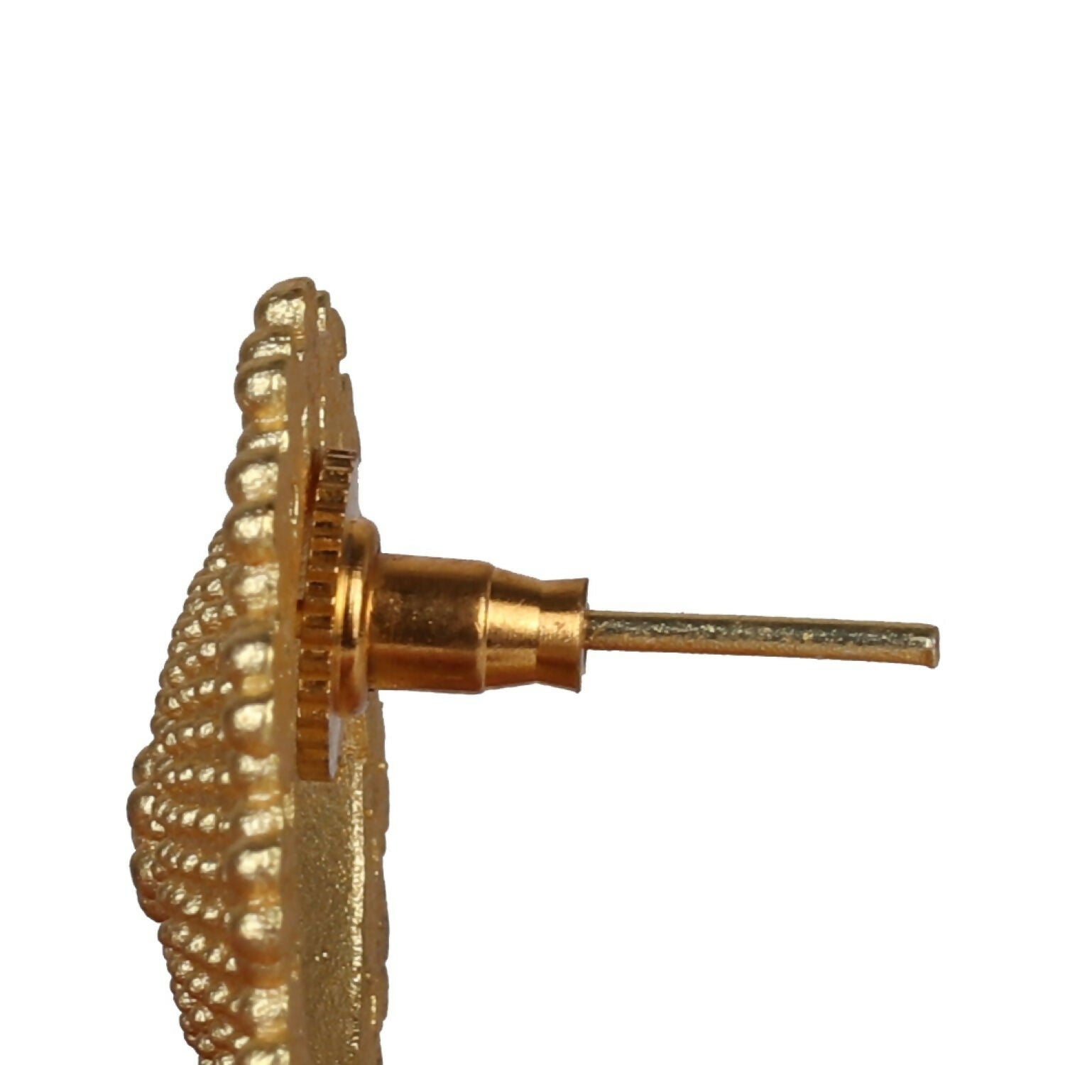 Joban Fashion Women Matte Gold Brass Jhumka | Swadesiicart