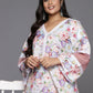 Ahalyaa Women's Traditional wear Kurta Set - Lavender | Swadesiicart