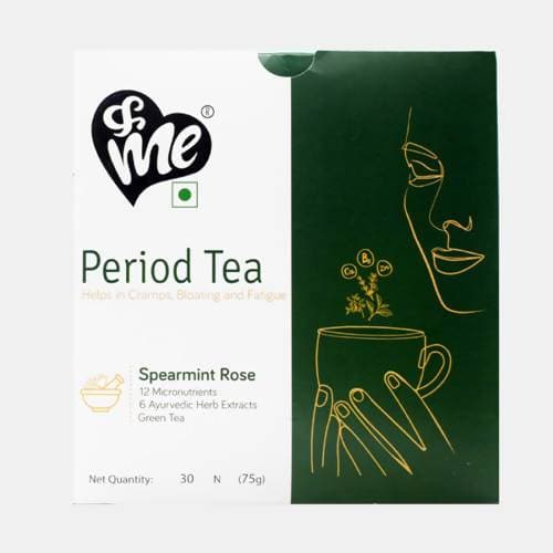 &Me Period Tea Spearmint Rose Tea | Swadesiicart