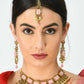 Mominos Fashion Johar Kamal Gold-Polished Brass Finish Kundan/Stone Choker For Women (Baby Pink) | Swadesiicart