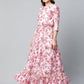 Ahalyaa Women Rayon Pretty Pink Printed Ready to Wear Lehenga Choli with Dupatta | Swadesiicart