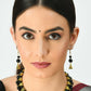 Mominos Fashion Johar Kamal Gold-Polished Brass Finish Pearls Work Choker For Women (Black) | Swadesiicart