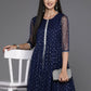 Ahalyaa Women's Traditional wear Ethnic Dress - Navy Blue | Swadesiicart
