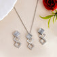 VOJ Stainless Steel Silver Silver Jewellery Set (Pack of 2) - Swadesiicart