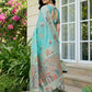 Shree Shyam Fashion Sky Blue Linen Cotton Saree