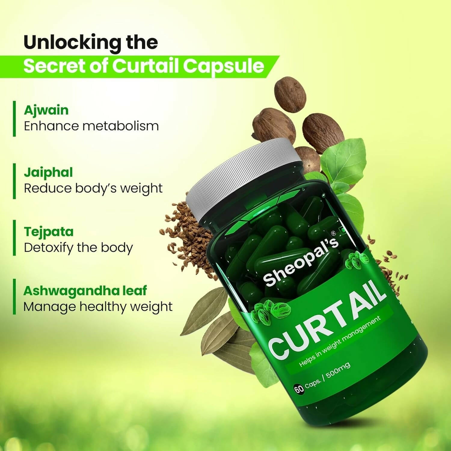 Sheopal's Curtail Capsules - Swadesiicart