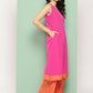 Ahalyaa Women's Traditional wear Kurta Set - Pink | Swadesiicart