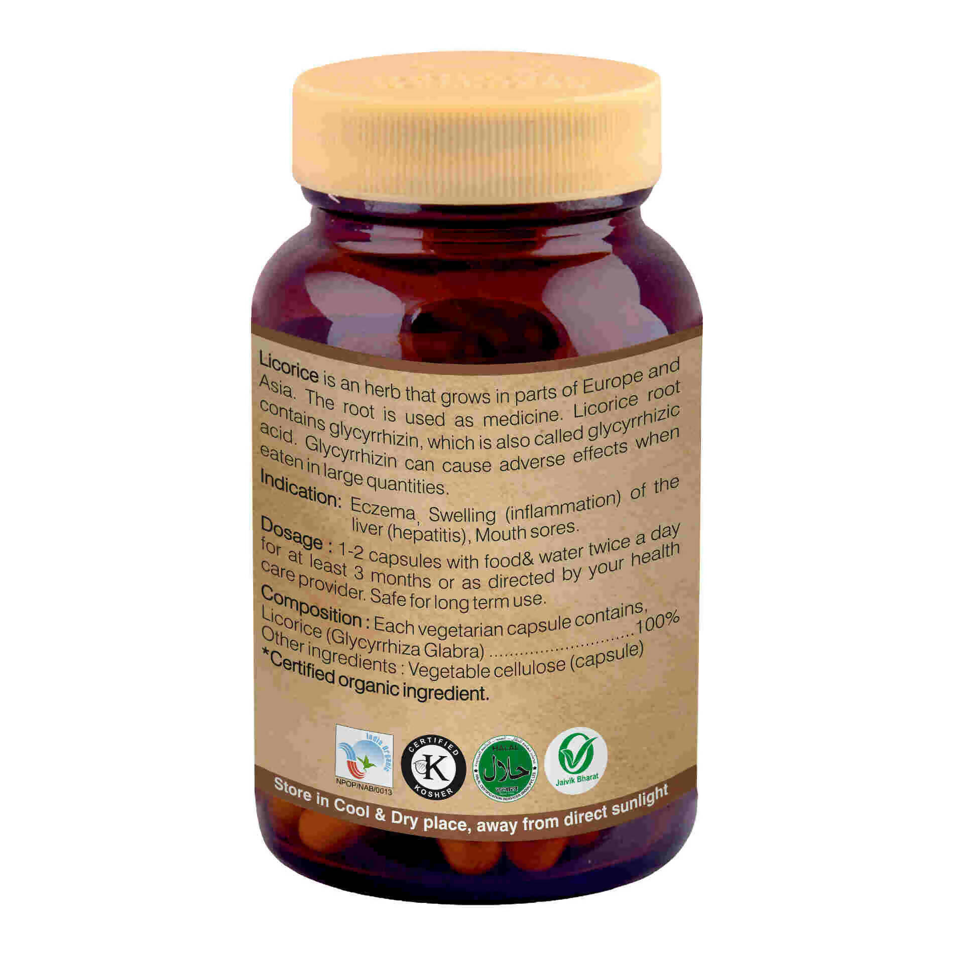 Organic Wellness Licorice Capsules - Swadesiicart