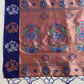 Vishnu Weaves Women's Royal-blue Banarasi Silk Zari Woven Saree with Blouse - Swadesiicart