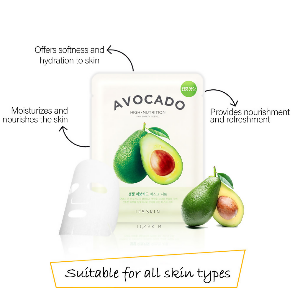 It's Skin The Fresh Avocado Mask Sheet - Swadesiicart