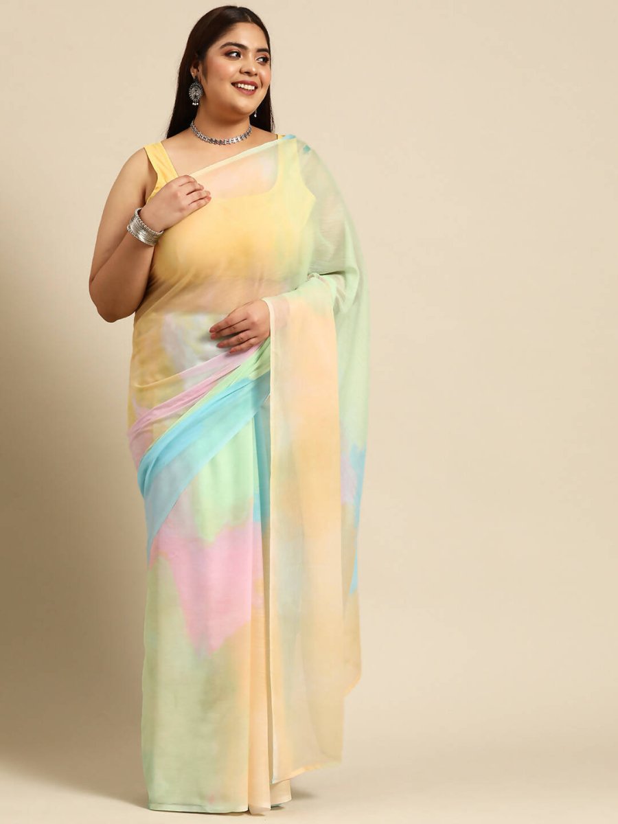 Ahalyaa Women's Traditional wear Saree - Yellow | Swadesiicart