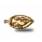 Leaf Shape Brass Tray with Haldi Boxes - Swadesiicart