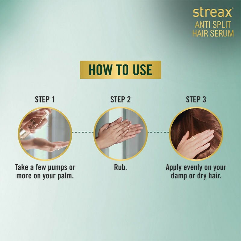 Streax Anti Split Hair Serum With Bio-Elixir - Swadesiicart