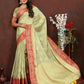 Lorenvalley Fashion Seagreen Cotton Woven Design with Zari Weaving Design Saree - Swadesiicart