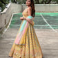 Jyoti Fashion Yellow Thread Embroidered Heavy Dola Silk Designer Lehenga Choli with Dupatta | Swadesiicart