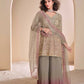 Anaita Brown Georgette Readymade Suit with Codding Dori & Sequence Work