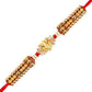 Ganesha Design Rakhi and Kaju Katli Box | Swadesiicart