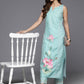 Ahalyaa Women's Traditional wear Kurta Set - Blue | Swadesiicart