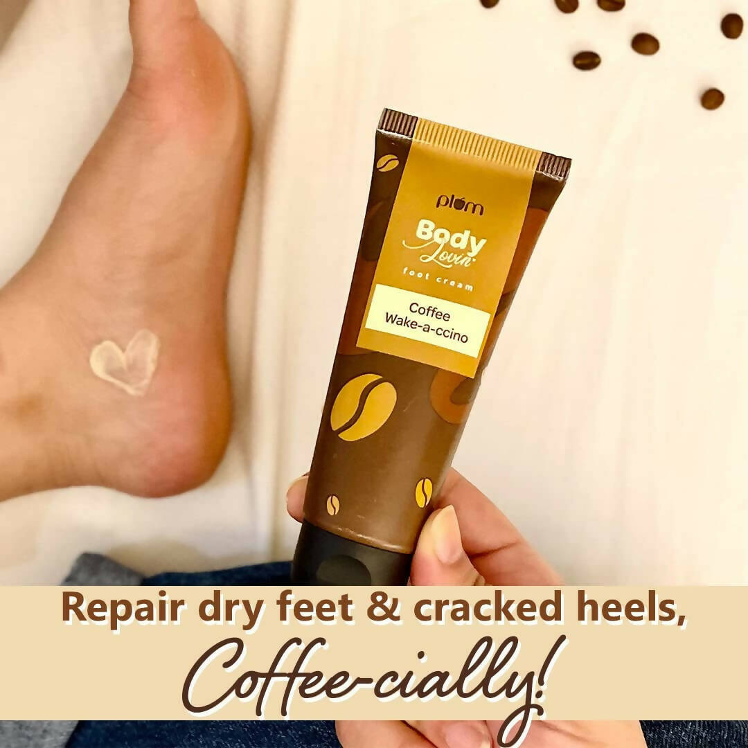 Plum BodyLovin' Coffee Wake-a-ccino Foot Cream - Swadesiicart