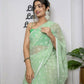Vamsee Patangiyu Green Georgette Saree - Swadesiicart