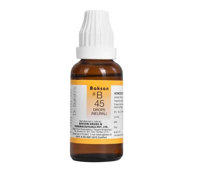 Bakson's Homeopathy B45 Drops | Swadesiicart