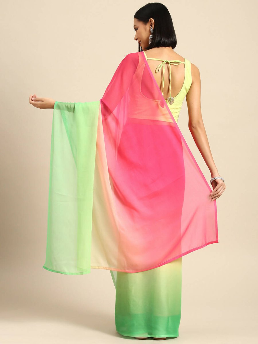 Ahalyaa Women's Traditional wear Saree - Pink | Swadesiicart