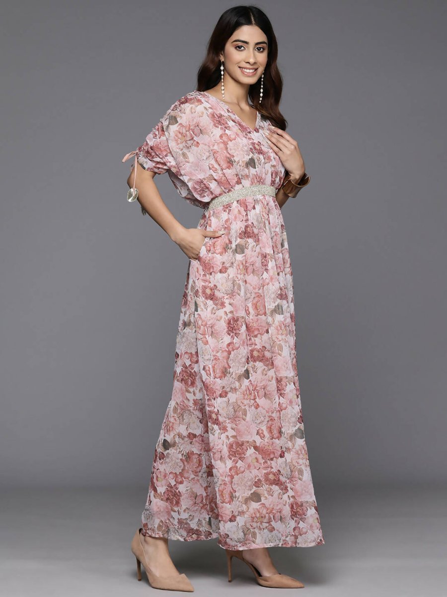 Ahalyaa Women's Traditional wear Dress - Brown | Swadesiicart