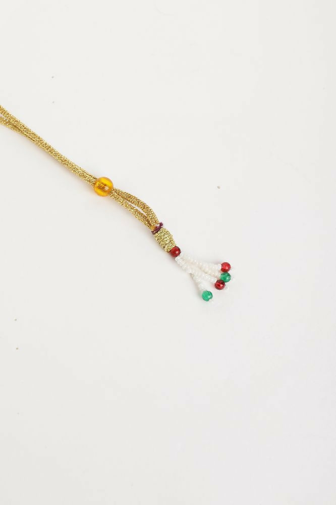Nuyug 22K Gold Plated Radiant Rose Stone Kundan Necklace | Swadesiicart