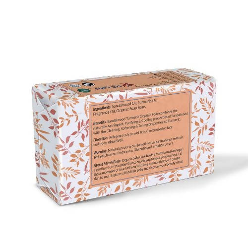 Mirah Belle Sandalwood Turmeric Soap - Swadesiicart