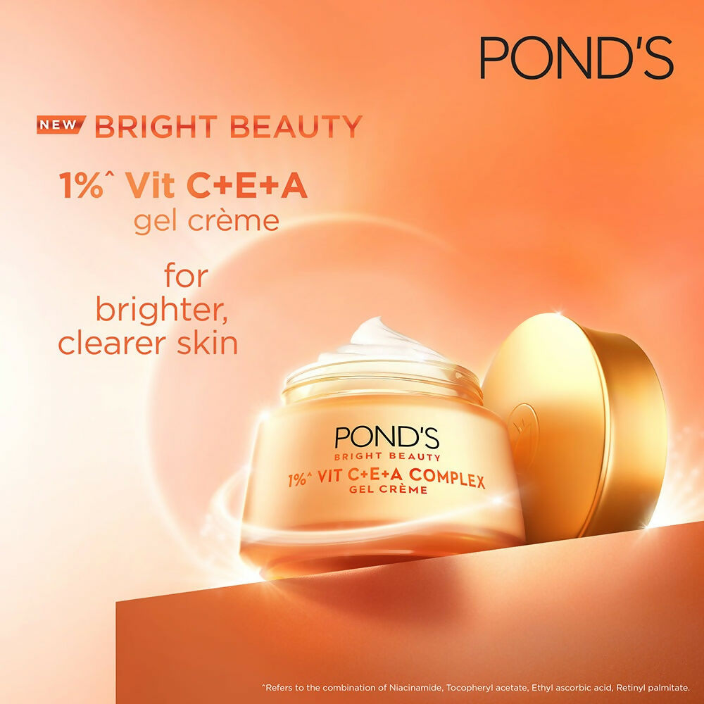 Ponds Bright Beauty 1% Vit C+E+A Gel Crème - Swadesiicart