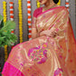 Jyoti Fashion Women's Rani Pink Paithani Silk Zari Woven Saree with Blouse | Swadesiicart