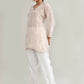 Joban Fashion Womens Cotton ChikanKari Baby Pink Cord set - Swadesiicart