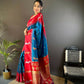 Joban Fashion Red Peacock,Butti Banarasi Silk Sarees | Swadesiicart