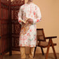 Off White Cotton Printed Chikankari Embroidery Work Kurta - Mahotsav | Swadesiicart