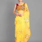 Vamsee Gopika Yellow Georgette Saree - Swadesiicart