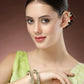 NVR Women's Set Of 2 Gold-Polished Kundan-Studded Bangles - Swadesiicart