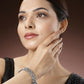 NVR Women's Silver-Toned German Silver Oxidised Kada Bangle - Swadesiicart