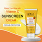Globus Naturals Vitamin C Sunscreen Cream with Goodness of Coconut & Papaya For Sun Protection All Skin Types | Swadesiicart